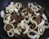 めっけもん♪新玉ねぎのすき焼き風パスタ作り方4写真