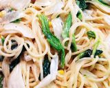 貝のクリームパスタ作り方2写真