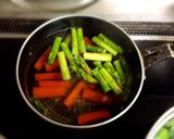 アスパラと人参の豚ロース巻き2胡麻味噌味作り方4写真