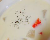 簡単！野菜ゴロゴロクリームスープ☆作り方3写真