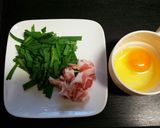 にら玉焼きそば作り方1写真