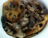 牛バラ肉とれんこん炒め◆ちょー わふー作り方6写真