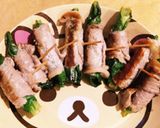 噛みごたえ有り 小松菜高野豆腐の豚肉巻き作り方8写真