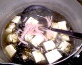 簡単【ふのりと豆腐の鶏がらスープ】作り方1写真