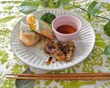 ヘルシー！塩豆腐とかぼちゃの春巻き♡作り方5写真