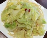 たっぷり！春キャベツのペペロンチーノ♩作り方7写真