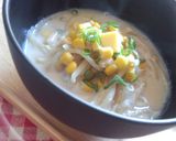 豚骨味噌ラーメンなお味噌汁 ダイエット作り方5写真