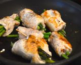 ドライトマトとアスパラガスの鶏胸肉巻き作り方3写真