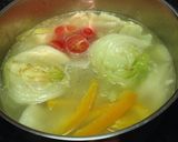 チゲ鍋（白身魚とちくわぶ）作り方3写真