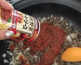 缶詰で簡単ミートソースワンポットパスタ。作り方3写真
