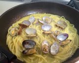 春メニュー❀あさりのスープパスタ作り方7写真
