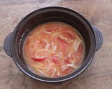 ヘルシーで簡単★トマトと卵のふわとろ蒸し作り方3写真