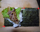 シャキシャキ！たのしい！筍と牛簡単海苔巻作り方4写真