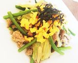 春キャベツと挽肉とインゲン豆の炒め物作り方5写真