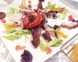 新鮮たこ☆明太マヨバジル添えサッパリ食べ作り方5写真