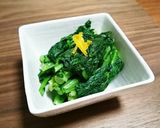 のらぼう菜のおひたし作り方5写真