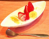 ☆カフェ風 フルーツヨーグルト いちご作り方4写真