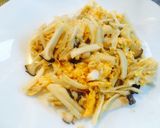 エリンギと卵のバター醤油炒め☆作り方2写真