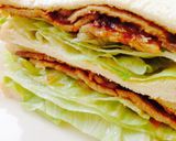 食欲全開！豚味噌漬け焼きのサンドイッチ作り方6写真