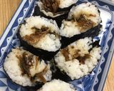 くるくる海苔巻き(いかなごの釘煮)作り方4写真