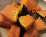 餡たっぷりのかぼちゃ餡掛け♡作り方2写真