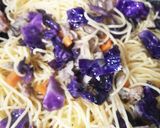 紫キャベツと豚肉のおろしポン酢バスタ作り方13写真