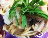 紫キャベツと豚肉のおろしポン酢バスタ作り方16写真