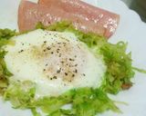 朝食にどうぞ☆目玉焼きキャベツ作り方5写真