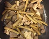 ごぼうと豚バラの炊いたん作り方5写真