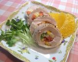鶏胸肉でミックスベジとチーズ巻き♪作り方6写真