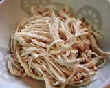蒸し鶏とグリーンサラダの温玉のせ作り方2写真