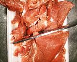 豚ヒレの醤油ニンニク炒め作り方1写真