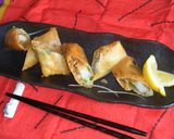 タレ不要パリットロ~サクッヤキソバ春巻き作り方14写真