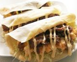 お好み焼き粉で☆豚玉とキャベツのタコス作り方9写真