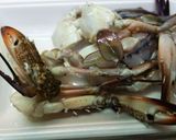 ワタリガニとあさりのトマトクリームスパ作り方4写真