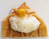 兜いなり寿司①簡単お弁当キャラ弁誕生日作り方7写真