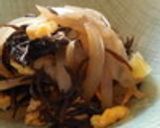 ひじき to 玉葱 to 卵 の炒め煮作り方5写真