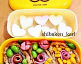 薔薇咲く3色いなり寿司簡単お弁当作り方10写真