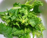 春野菜「菜の花」の「かき揚げ」天婦羅作り方1写真