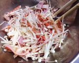 かにカマとエノキダケの和え物作り方1写真