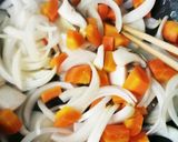 揚げ餃子と野菜の酢豚もどき味で作り方4写真