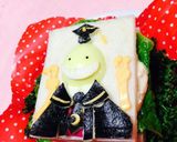 ころせんせーのサンドイッチ。キャラ弁作り方11写真