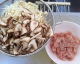 鶏肉ときのこの柚子胡椒パスタ作り方1写真