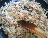 鶏肉ときのこの柚子胡椒パスタ作り方4写真
