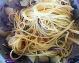 赤水菜とじゃがいものレモンバターのパスタ作り方6写真