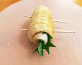 お弁当付け合わせ＊竹輪の大葉巻き＋トマト作り方2写真