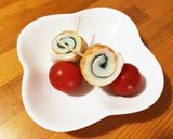 お弁当付け合わせ＊竹輪の大葉巻き＋トマト作り方4写真