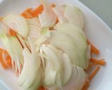 ふわふわ卵入り野菜たっぷりスープ♫作り方1写真