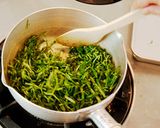フキの葉のアサリの佃煮和え作り方2写真