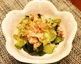 ワカメと胡瓜の酢の物(洋風仕立て)作り方4写真